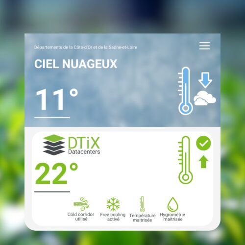 Image la température des datacenters DTiX - DTiX - DTiX Datacenters