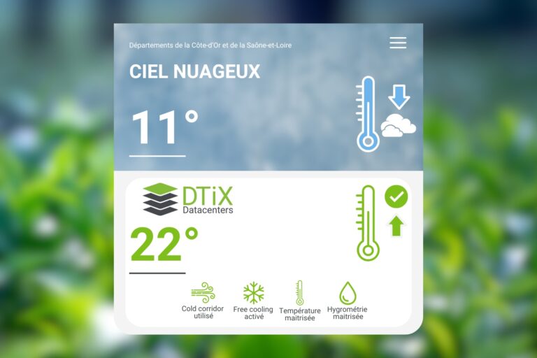 Image la température des datacenters DTiX - DTiX - DTiX Datacenters