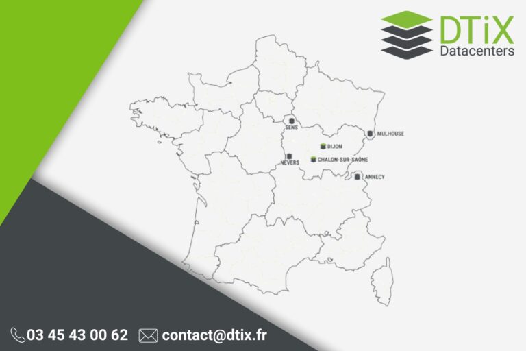 Image du réseau de datacenters en France - DTiX - DTiX Datacenters